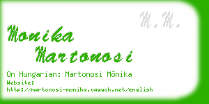 monika martonosi business card