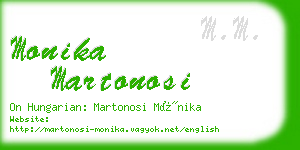 monika martonosi business card